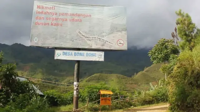 desa bone bone bebas asap rokok di enrekang